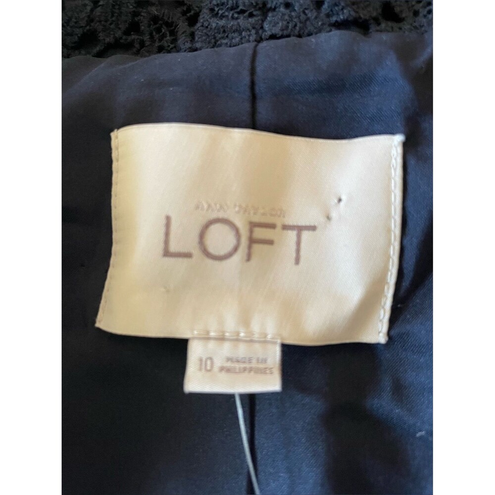 NWT - Loft Navy Lace Blazer - Size 10 - Picture 6 of 8